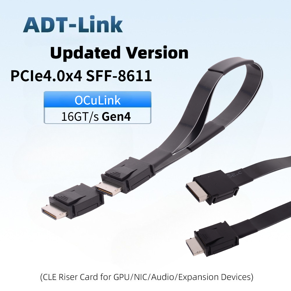 كابل تمديد ADT-Link PCI-E 4.0  - مراجعة Oculink Egpu Mini Pc وسعره