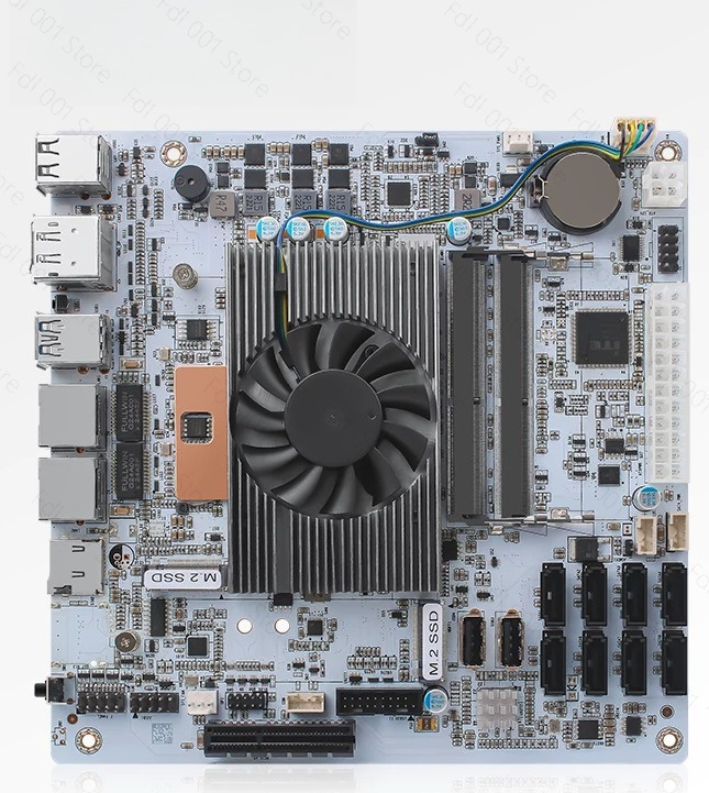 لوحة أم I5 8265UES مع 8 منافذ  - مراجعة Nas Motherboard 8 Sata Mini Itx وسعره